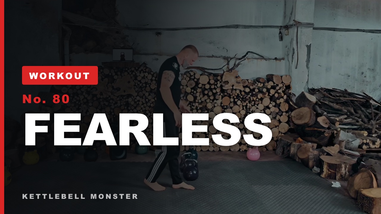 FEARLESS kettlebell clean and press workout