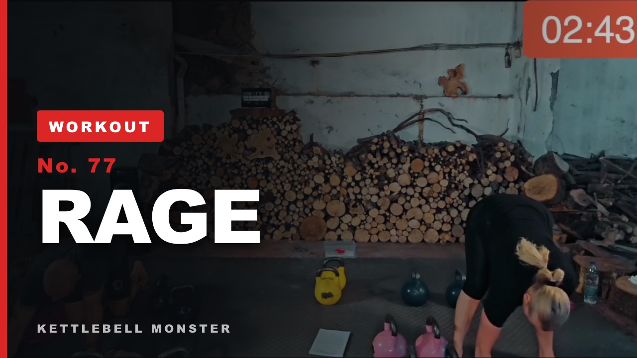 RAGE double kettlebell workout