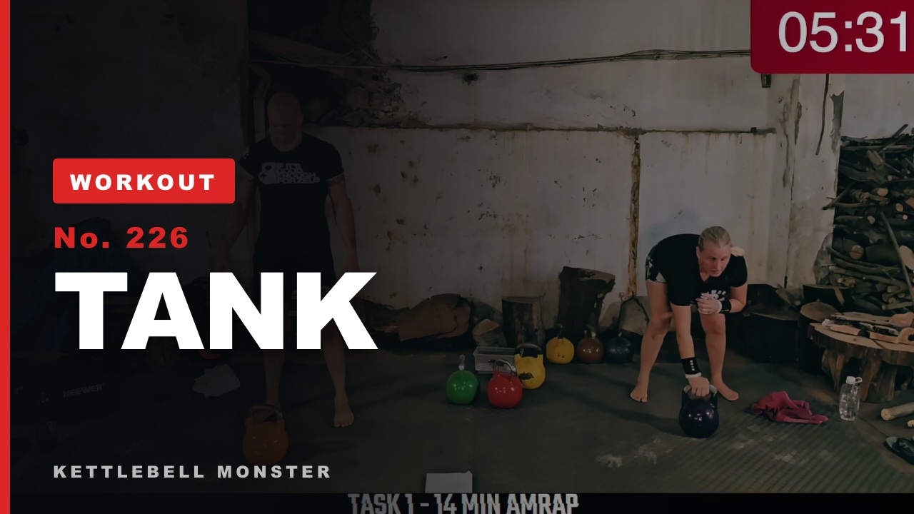 TANK 20-minute single kettlebell workout